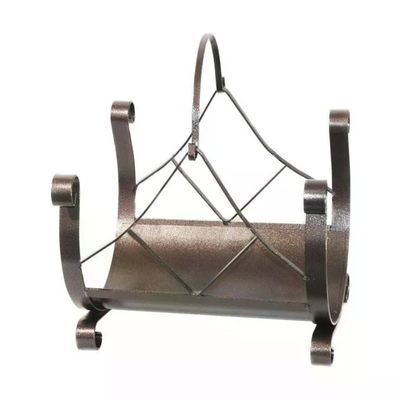 MILLE CM 40X32XH45 Portalegna Portatile in Ferro Battuto Verniciato a Polveri con Maniglia Centrale MILLE CM 40X32XH45 Portalegna Portatile in Ferro Battuto Verniciato a Polveri con Maniglia Centrale