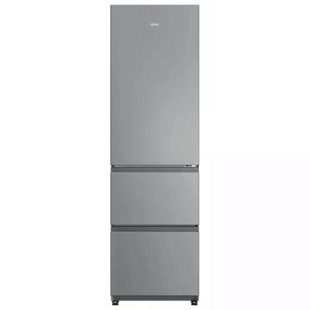 HAIER Frigorifero combinato Haier HTR3518ENMX No Frost 303 L, 3 porte, classe E, inox