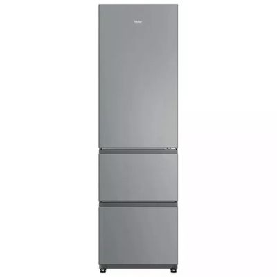 HAIER Frigorifero combinato Haier HTR3518ENMX No Frost 303 L, 3 porte, classe E, inox