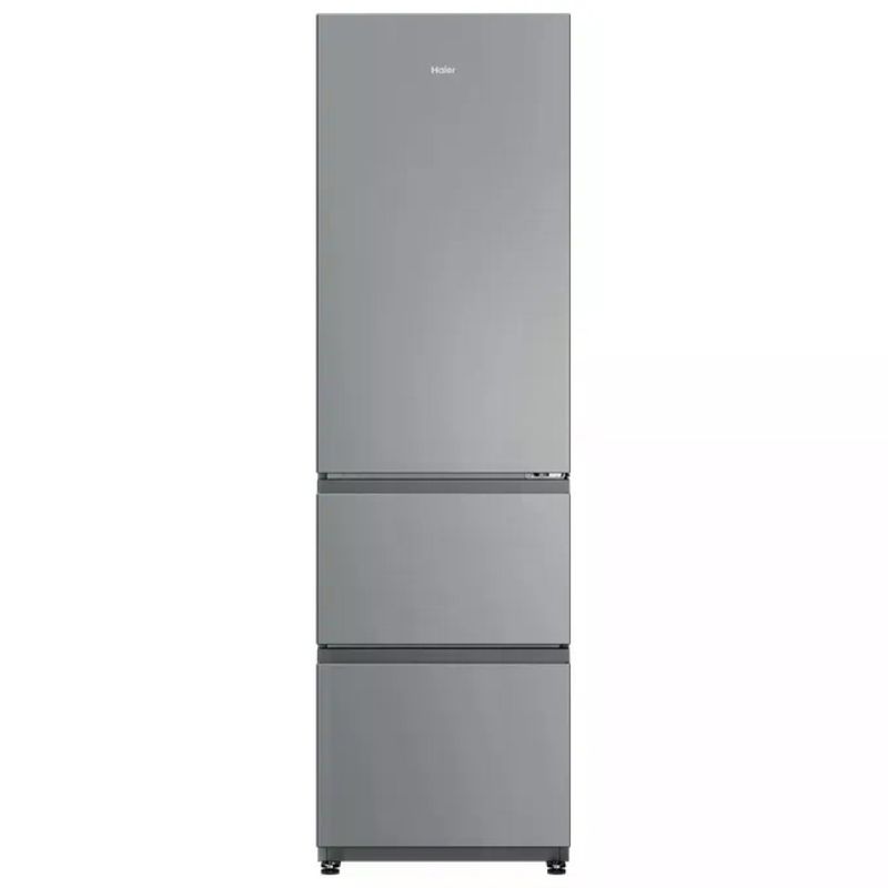 HAIER Frigorifero combinato Haier HTR3518ENMX No Frost 303 L, 3 porte, classe E, inox