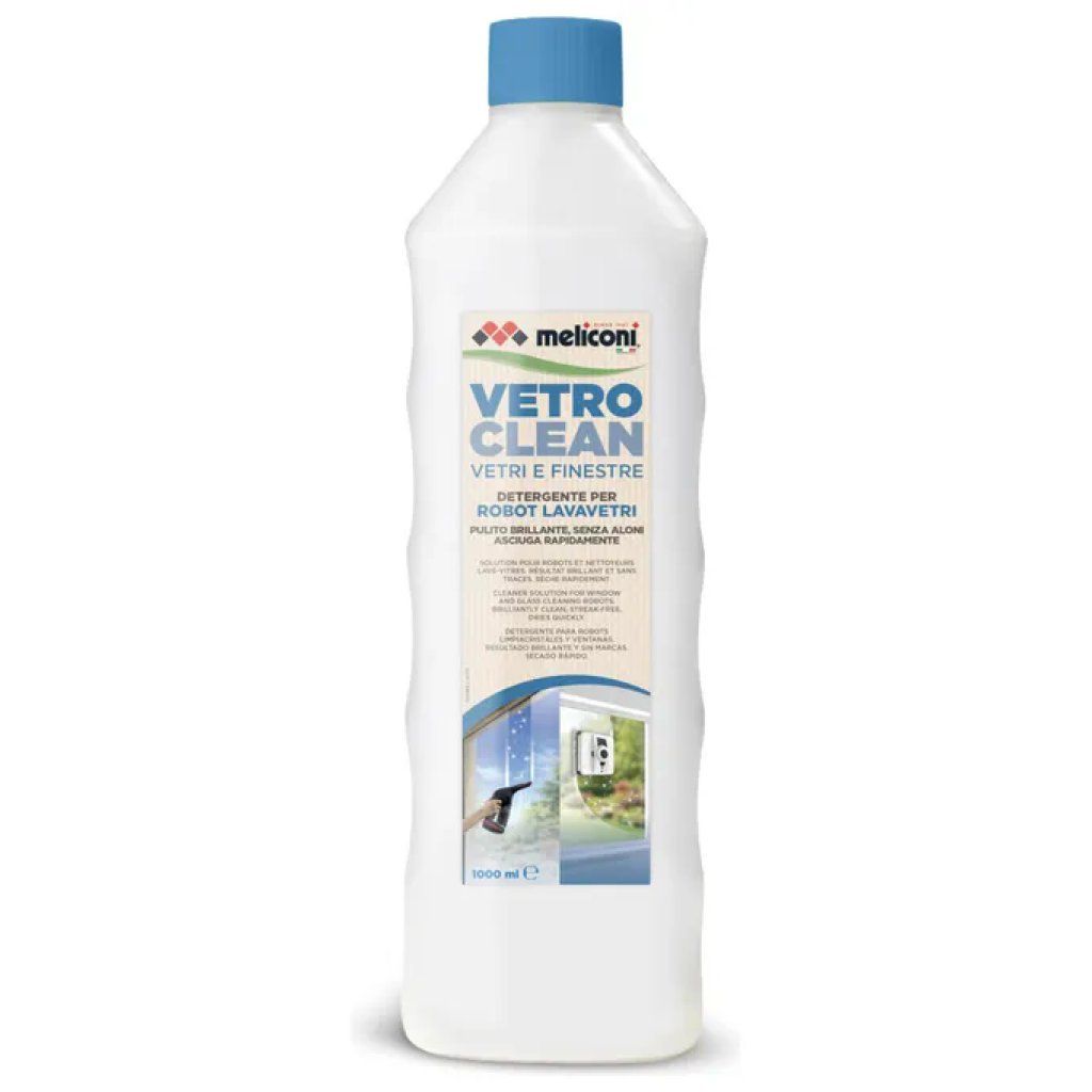 Meliconi Vetro Clean Detergente per Vetri e Finestre, 1000 ml