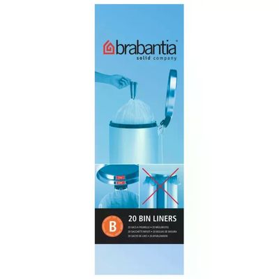 Brabantia PerfectFit Tipo B – Sacchetti per rifiuti da 5 L, 20 pezzi Brabantia PerfectFit Tipo B – Sacchetti per rifiuti da 5 L, 20 pezzi