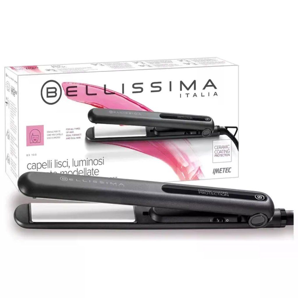 Bellissima B9 100 Piastra per Capelli in Ceramica, 210 °C, Nero Bellissima B9 100 Piastra per Capelli in Ceramica, 210 °C, Nero