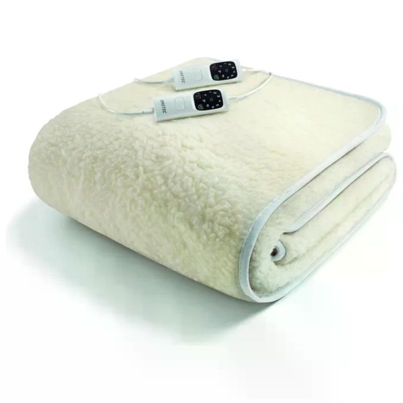 IMETEC Adapto Scaldasonno Matrimoniale in Lana Merino 150×160 cm, 300 W