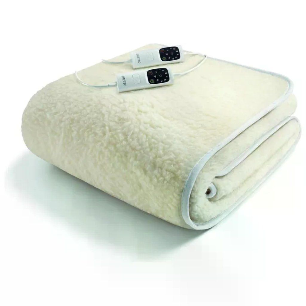 Imetec 16634 Scaldasonno Adapto Termoforo Matrimoniale 150x160 cm 300 W 6 temperature Lana e Merino