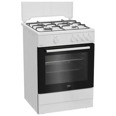 Beko FBG62010DW Cucina a Gas Libera Installazione 4 Fuochi Forno Gas Grill 64 L Classe A (85x60x60 cm Beko FBG62010DW Cucina a Gas Libera Installazione 4 Fuochi Forno Gas Grill 64 L Classe A (85x60x60 cm