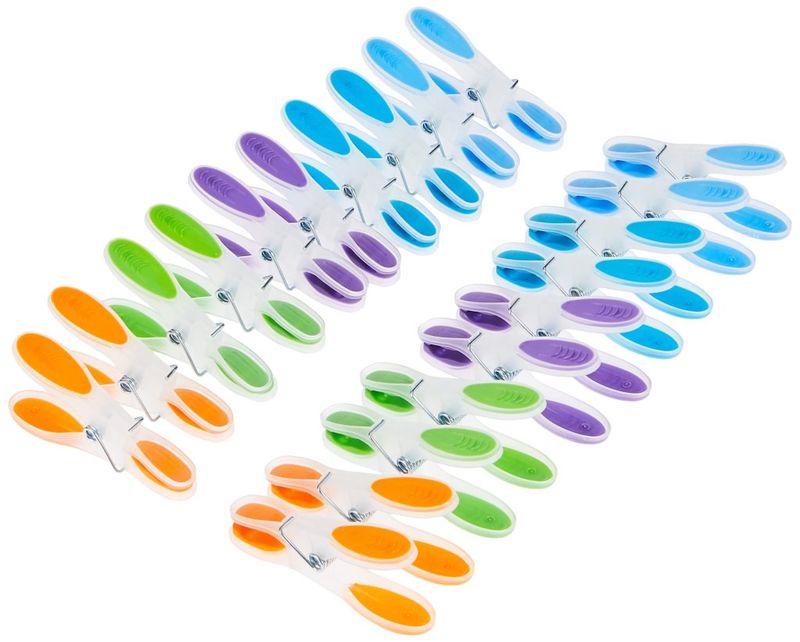 Vileda Soft Peg – Mollette da Bucato Multicolore