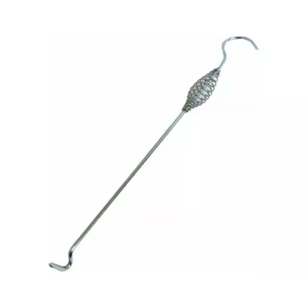 YEPPON Rampino per Stufe e Caminetti in Acciaio Cromato, 41 cm YEPPON Rampino per Stufe e Caminetti in Acciaio Cromato, 41 cm