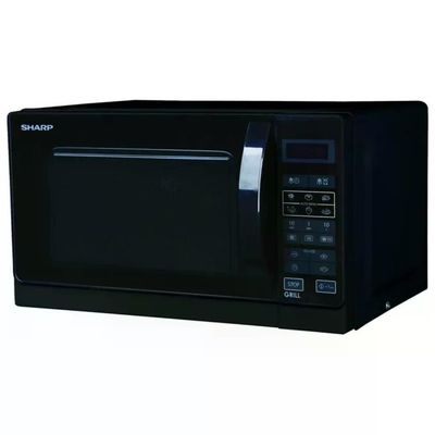 Sharp R-742BKW Forno a Microonde con Grill 25 L, 900 W, Nero