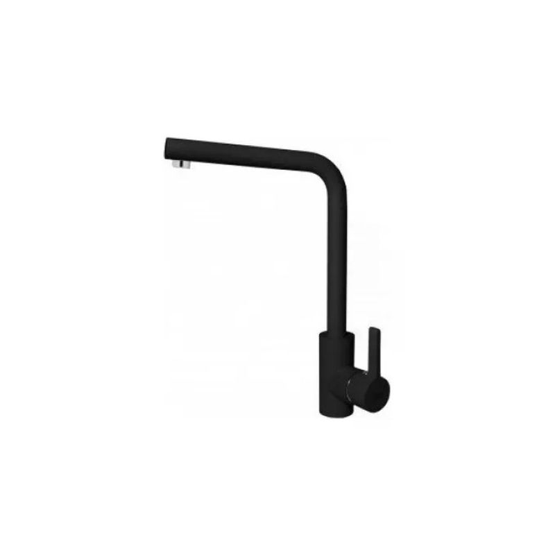 Elleci MGKS0140 Miscelatore da Cucina Nero Full Black con Canna Alta