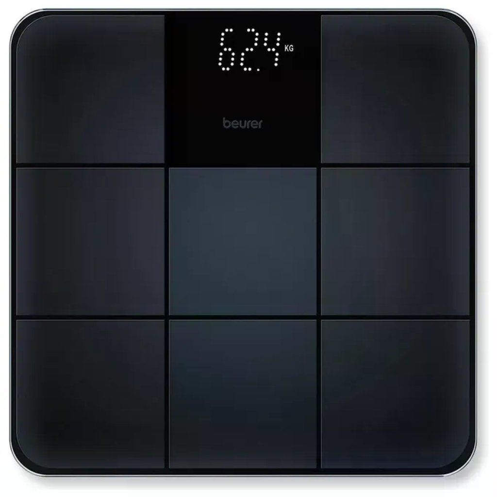 Beurer GS235 Bilancia Pesapersone in Vetro Display LED Magic Invisibile 180 Kg Superficie Antiscivolo