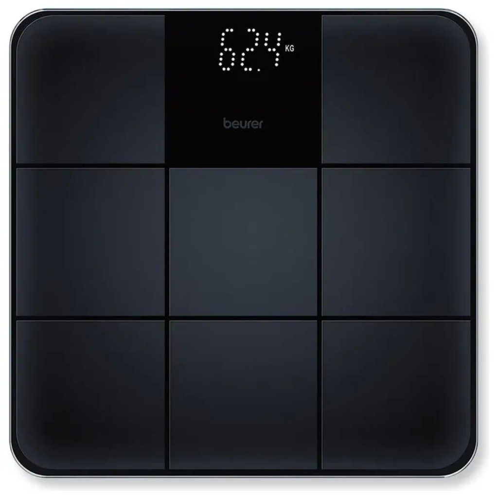 Beurer GS 235 Bilancia Pesapersone Nera con Display LED Invisibile Beurer GS 235 Bilancia Pesapersone Nera con Display LED Invisibile