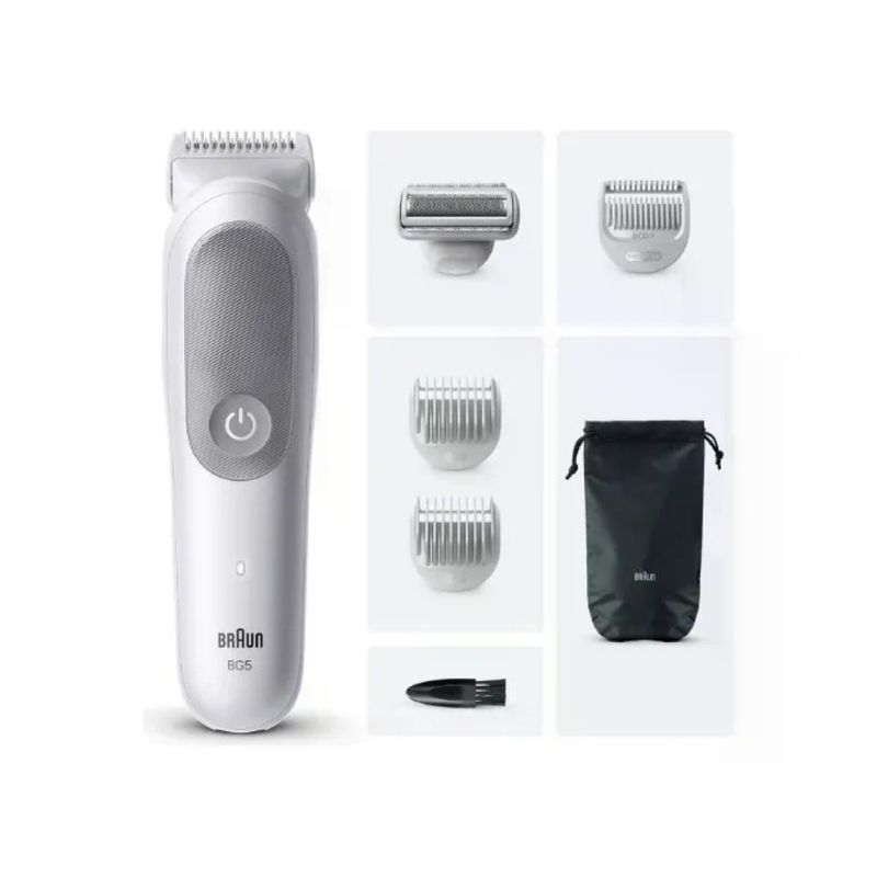 Braun Series 5 BG5550 Rifinitore Corpo e Barba Wet & Dry, 100 min, Grigio Braun Series 5 BG5550 Rifinitore Corpo e Barba Wet & Dry, 100 min, Grigio
