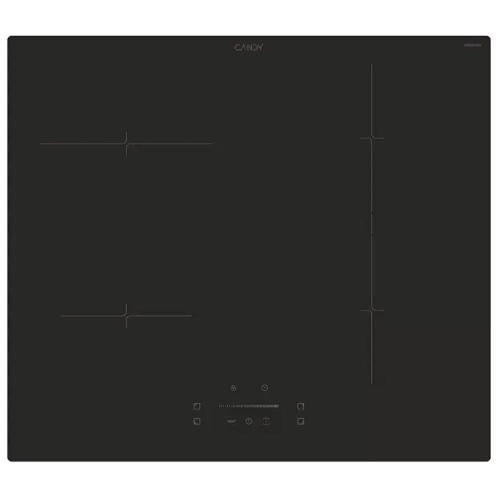 Candy CTP643CYEP Idea Piano Cottura a Induzione, 4 Zone, 59 cm, Nero