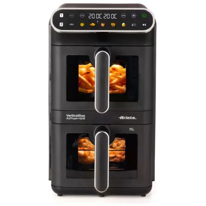 Ariete 4640 Friggitrice ad Aria Doppia Verticale 11 L, 2460 W, Nero Ariete 4640 Friggitrice ad Aria Doppia Verticale 11 L, 2460 W, Nero