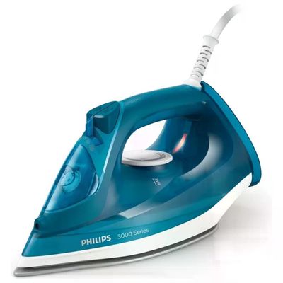 Philips Serie 3000 DST3040/70 Ferro da stiro a vapore 2600 W, piastra in ceramica, blu