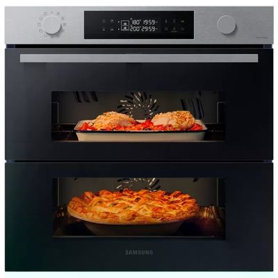 Samsung NV7B45403BS Dual Cook Flex Serie 4 Forno da incasso Elettrico 76 L Classe A+ Dual Cook Vapore Air