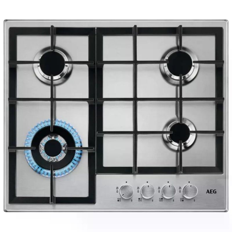AEG HGB64400SM Piano Cottura a Gas 60 cm Inox AEG HGB64400SM Piano Cottura a Gas 60 cm Inox