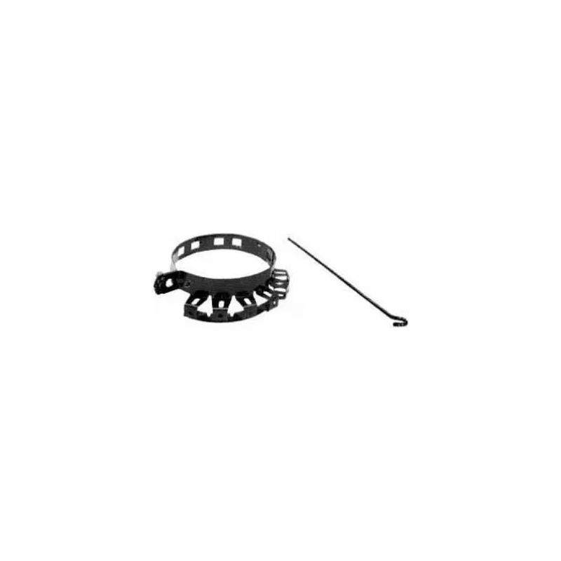 RIVA Stendipanni per Tubo Stufa in Acciaio Smaltato Marrone, 8–15 cm