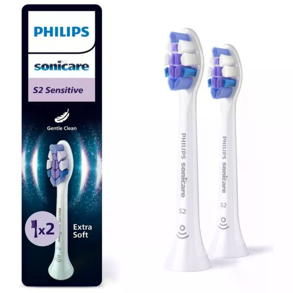 Philips HX6052-87 Spazzolino Ricambio Sonicare s Sensitive White 2pz