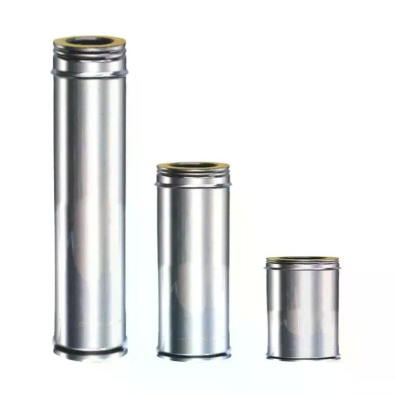 MARAL Tubo Fumario Inox Doppia Parete 8/13 cm – 100 cm