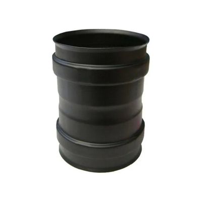 Maral Manicotto Inox Nero per Stufa a Pellet 80 mm, 300 mm