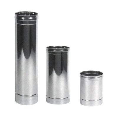 Maral Tubo Monoparete in Acciaio Inox AISI 316L 15 x 50 cm