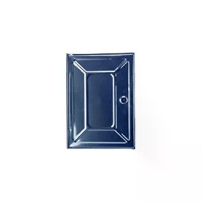 VIGOR-BLINKY Portina doppia zincata per ispezione camino 160 x 320 mm con chiave