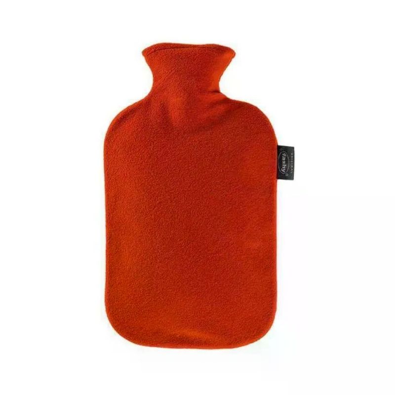 Fashy 011724 Borsa dell’Acqua Calda 2 L con Rivestimento in Pile Rosso Cranberry