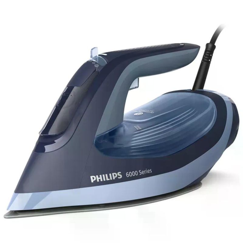 Philips Foxy Ferro da Stiro a Vapore Serie 6000 OptimalTemp 2600W SteamGlide Plus Blu