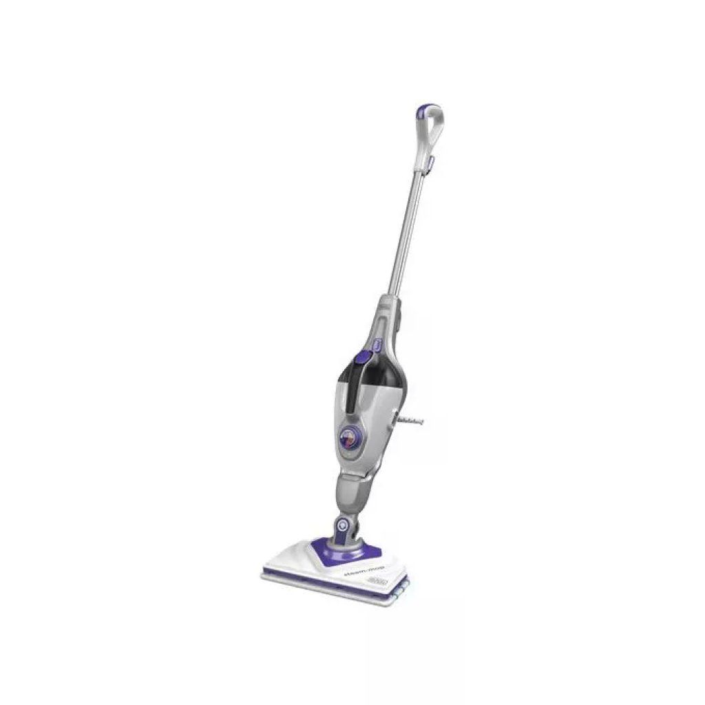BLACK+DECKER BHSM1615DSM Scopa a Vapore 17 in 1, 1600 W, 0,5 L, Bianco e Viola BLACK+DECKER BHSM1615DSM Scopa a Vapore 17 in 1, 1600 W, 0,5 L, Bianco e Viola