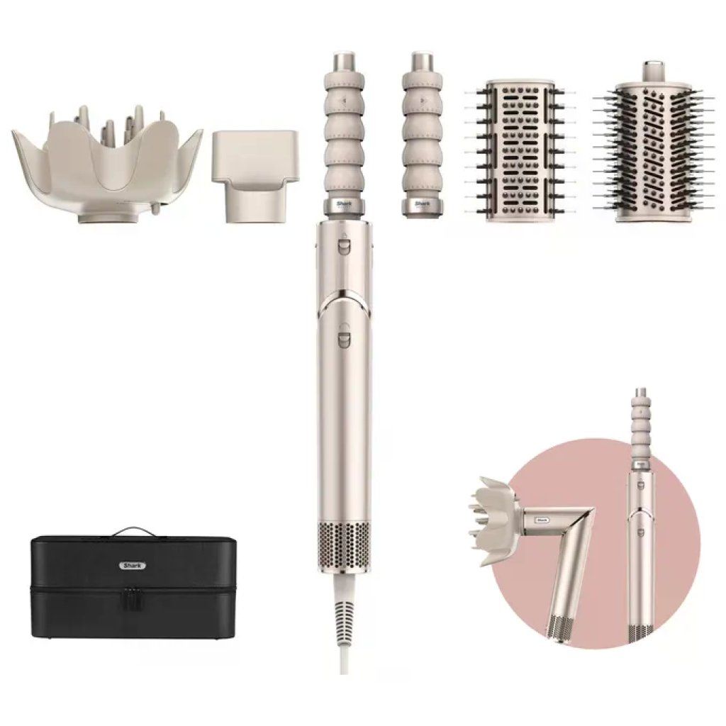 Shark FlexStyle HD446SLEU Multistyler 5 in 1 Champagne, 1650 W Shark FlexStyle HD446SLEU Multistyler 5 in 1 Champagne, 1650 W
