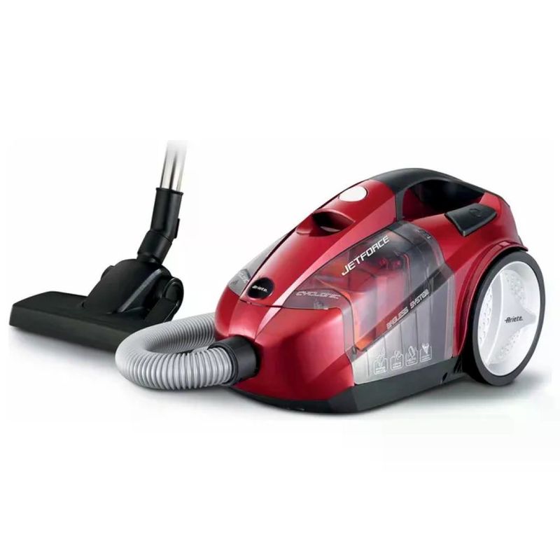 Ariete Jet Force 2791 Aspirapolvere Ciclonico Senza Sacco 800 W, 2,5 L, Rosso