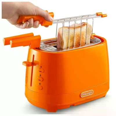 DELONGHI De’Longhi CTLAP2203.O Tostapane 2 Fette, 550 W, Arancione