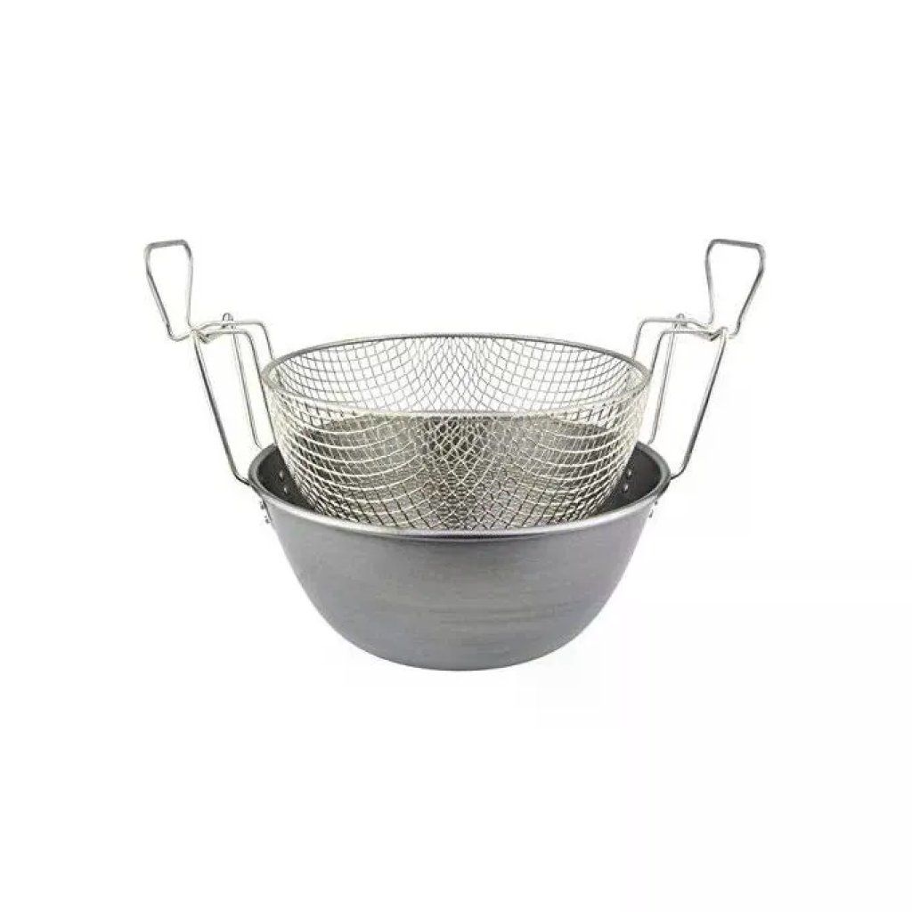 ILSA Friggitrice con Cestello in Ferro Spazzolato, 32 cm, per Induzione, Argento ILSA Friggitrice con Cestello in Ferro Spazzolato, 32 cm, per Induzione, Argento
