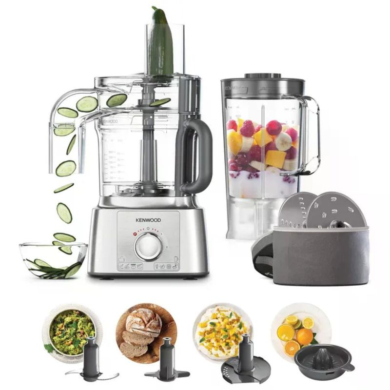 Kenwood MultiPro Express FDP65.590SI Robot da Cucina 1000 W, 3 L, Argento