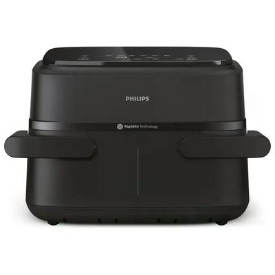 Philips Serie 1000 NA150/00 Friggitrice ad Aria Doppio Cestello 7,1 L, 2450 W, Nera Philips Serie 1000 NA150/00 Friggitrice ad Aria Doppio Cestello 7,1 L, 2450 W, Nera