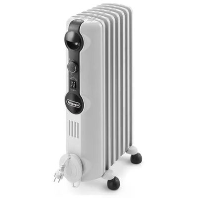 DELONGHI De'Longhi TRRS0715 Radia S Radiatore ad Olio 7 Elementi 1500 W 3 Livelli di Potenza per ambienti