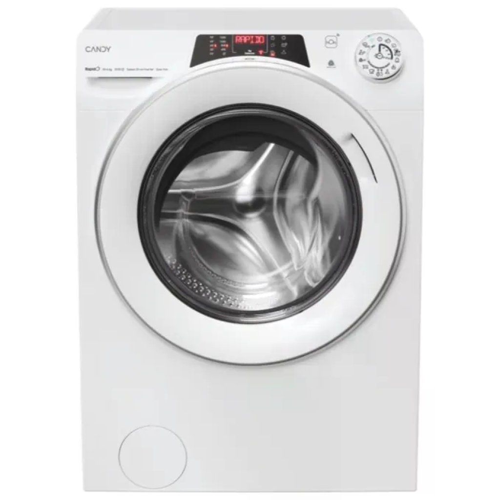 Candy Rapido’ ROW51066DWMST-S Lavasciuga 10/6 kg, 1500 giri, Wi-Fi e vapore