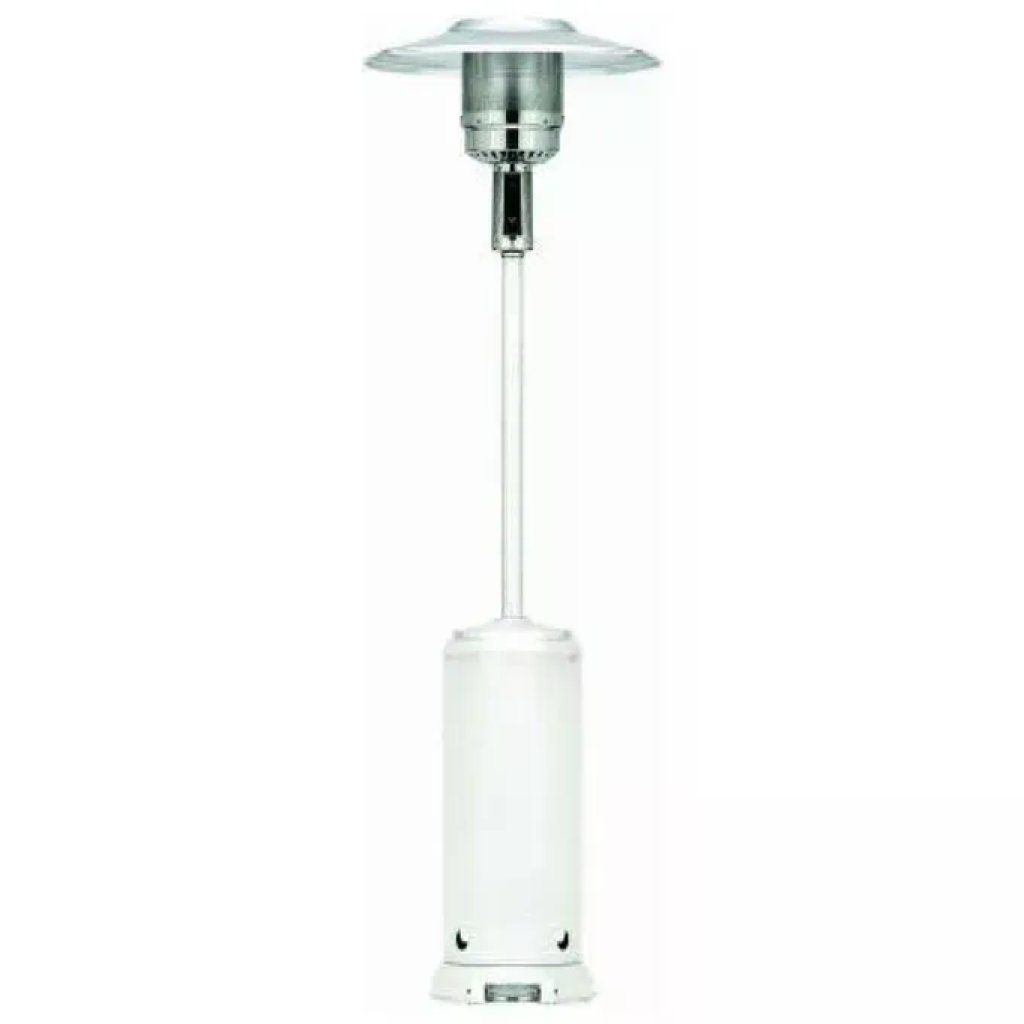 VIGOR-BLINKY Vigor Blinky 97906-10 Stufa a Gas da Esterno 12 kW, Bianca, con Lanterna Integrata