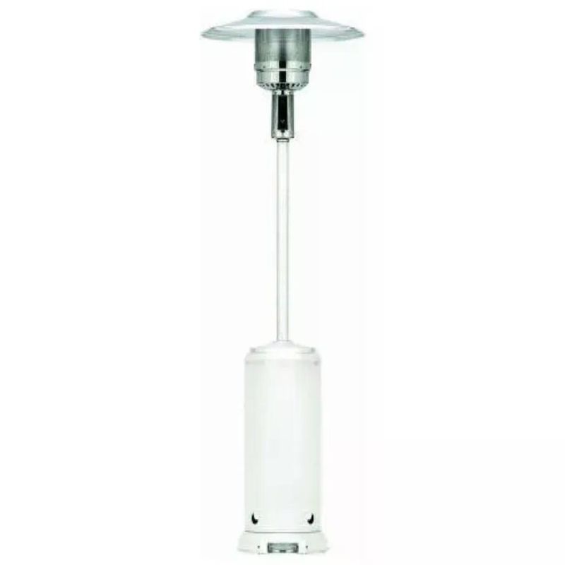 VIGOR-BLINKY Vigor Blinky 97906-10 Stufa a Gas da Esterno 12 kW, Bianca, con Lanterna Integrata