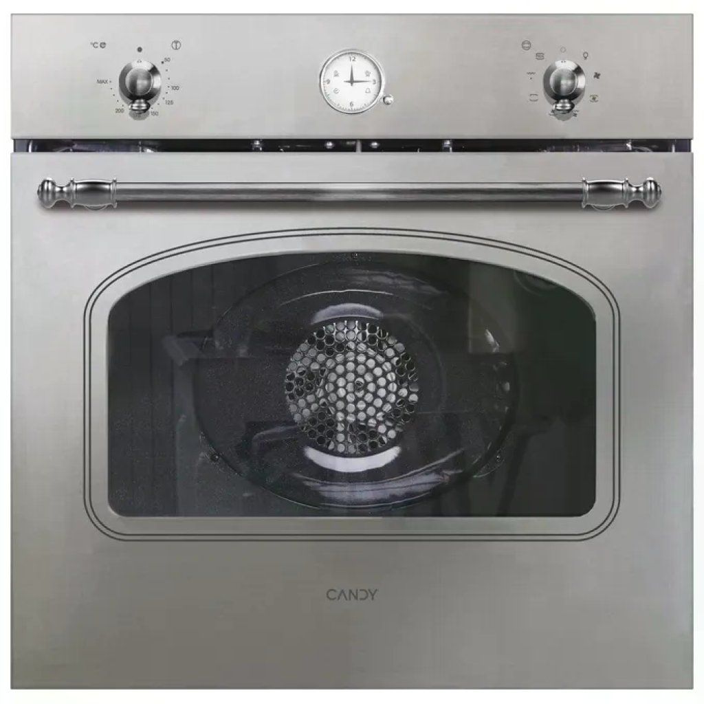 Candy FCC604X Classic – Forno elettrico da incasso multifunzione, 65 L, classe A+, 8 funzioni, inox