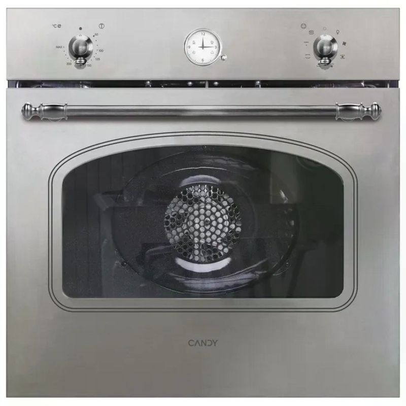 Candy FCC604X Classic – Forno elettrico da incasso multifunzione, 65 L, classe A+, 8 funzioni, inox