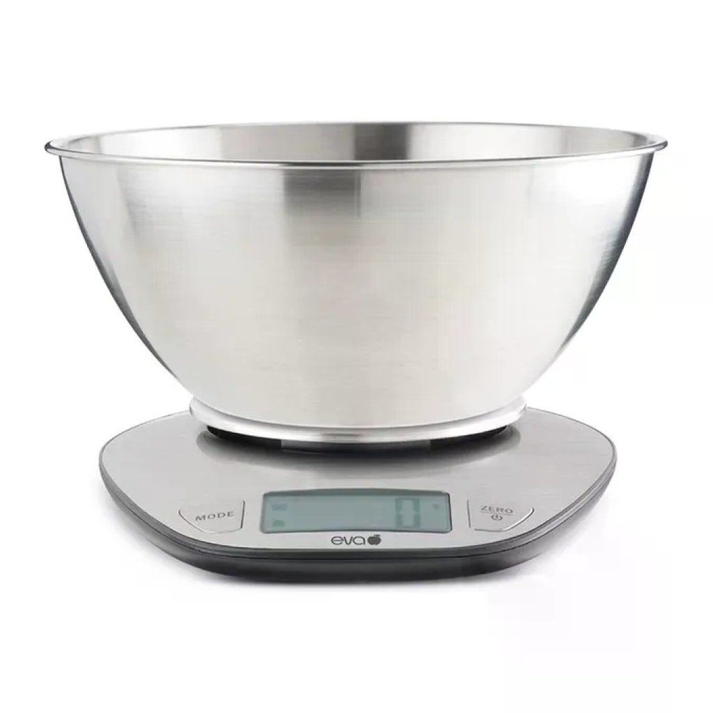 Kaufgut 033353 Eva Bilancia da Cucina Digitale Inox 5 Kg precisione 1g display LCD tara spegnimento Kaufgut 033353 Eva Bilancia da Cucina Digitale Inox 5 Kg precisione 1g display LCD tara spegnimento