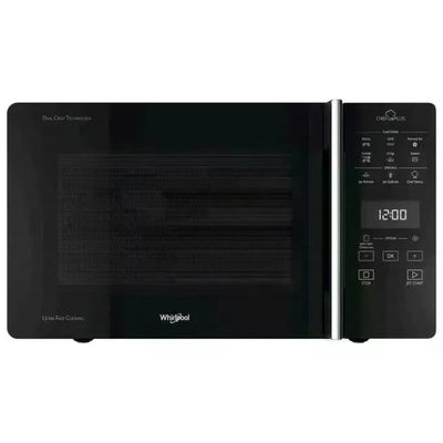 Whirlpool Chef Plus MCP 359 SL Forno a Microonde Combinato 25 L 800 W, Grill, Steam e DualCrisp, Argento