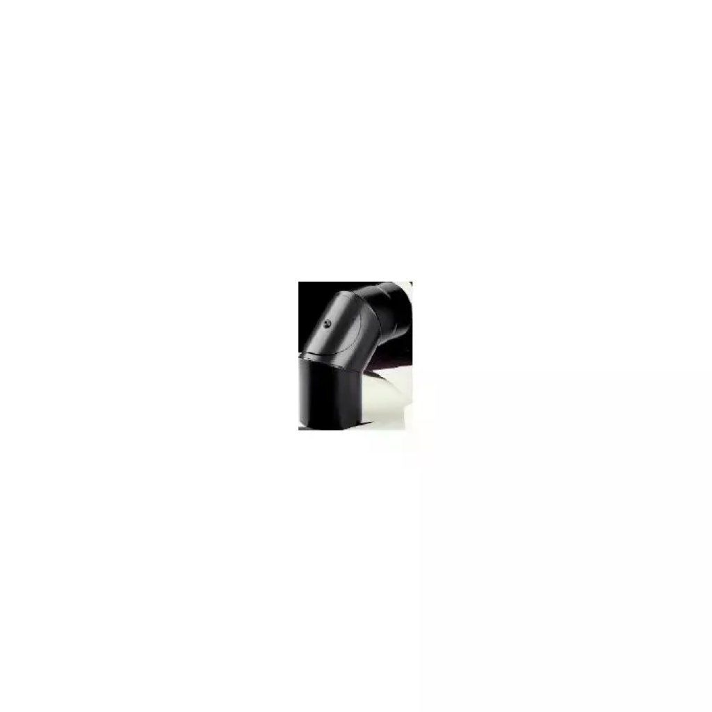 SAVE Fumisteria Plus NNO1308 – Gomito fumaria 90° con ispezione, 13 cm, nero opaco