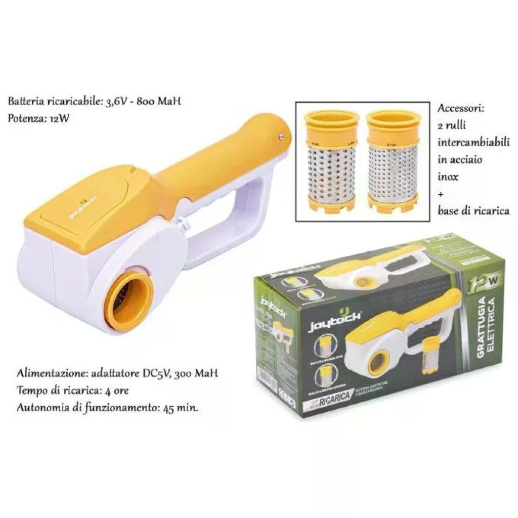 JOYTECH Joyteck Grattugia Elettrica Ricaricabile 12 W JOYTECH Joyteck Grattugia Elettrica Ricaricabile 12 W