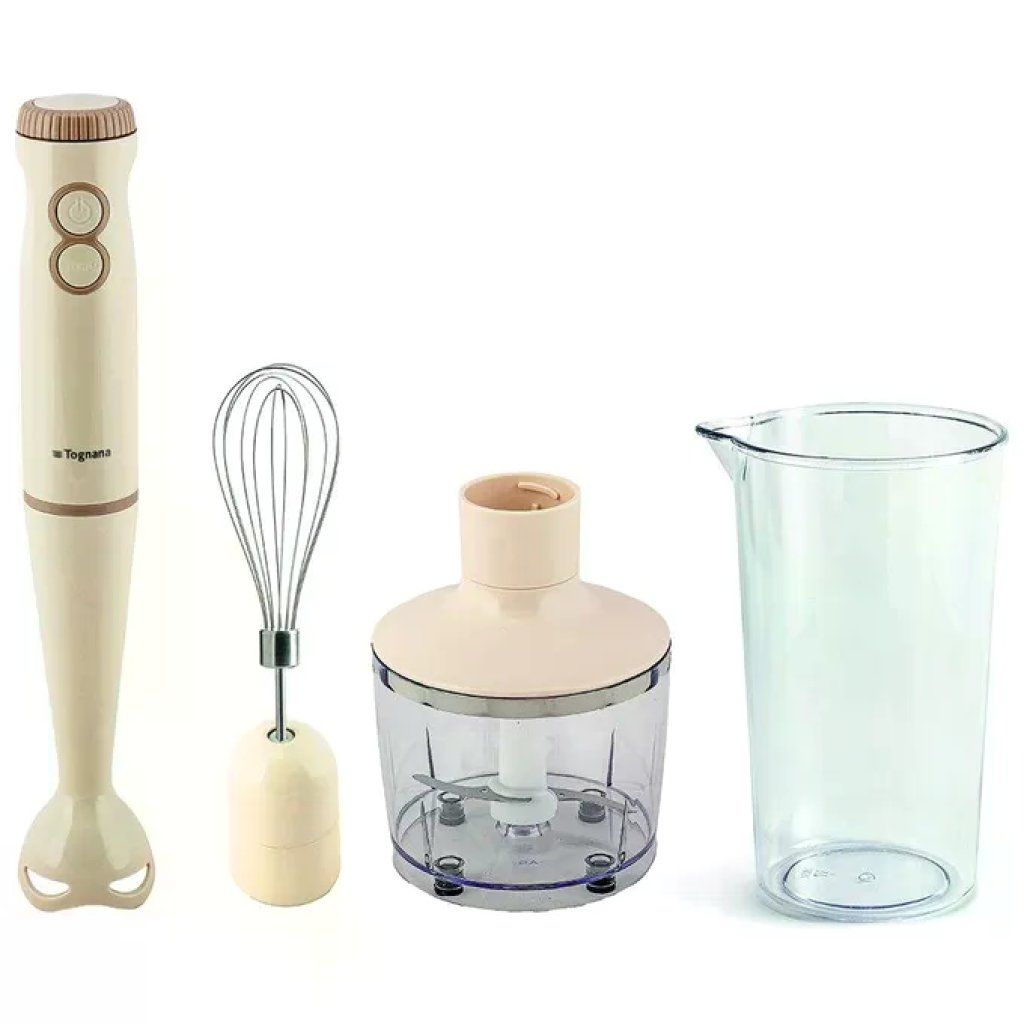 Tognana Iridea Frullatore a Immersione 3 in 1, 400 W, Champagne