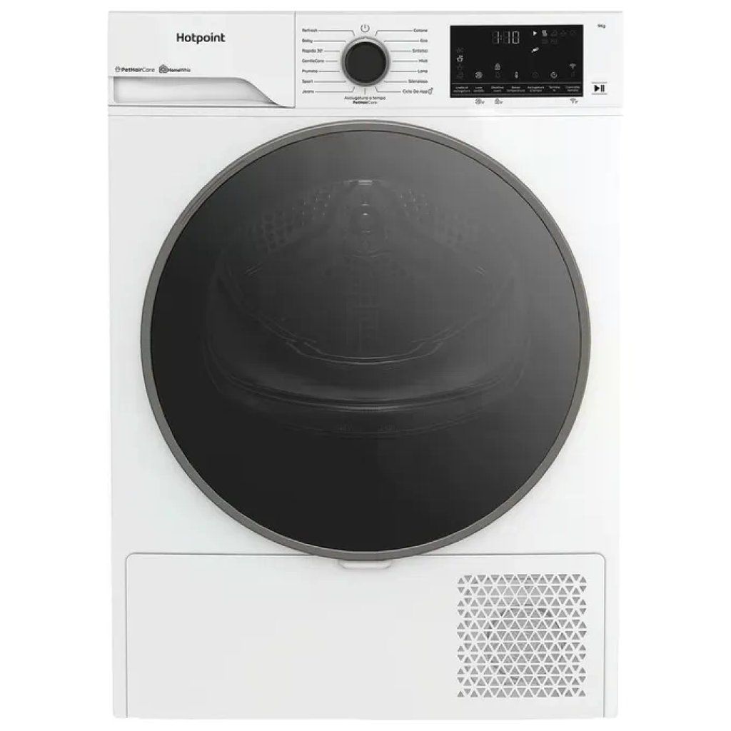 Hotpoint Délica HPT 96D BS IT Asciugatrice a Pompa di Calore 9 kg Wi-Fi Bianca Hotpoint Délica HPT 96D BS IT Asciugatrice a Pompa di Calore 9 kg Wi-Fi Bianca