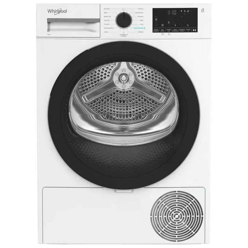 Whirlpool C WD R47M WBS IT Asciugatrice Pompa di Calore 7 Kg Classe C 6TH SENSE Inverter 64 dB (84.6x59.7x54